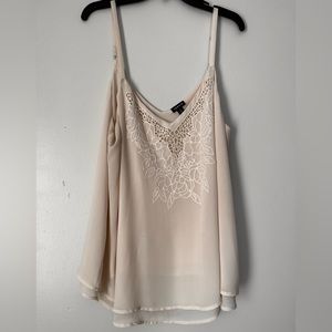 Torrid Sophie Chiffon Embroidered Swing Cami 2X